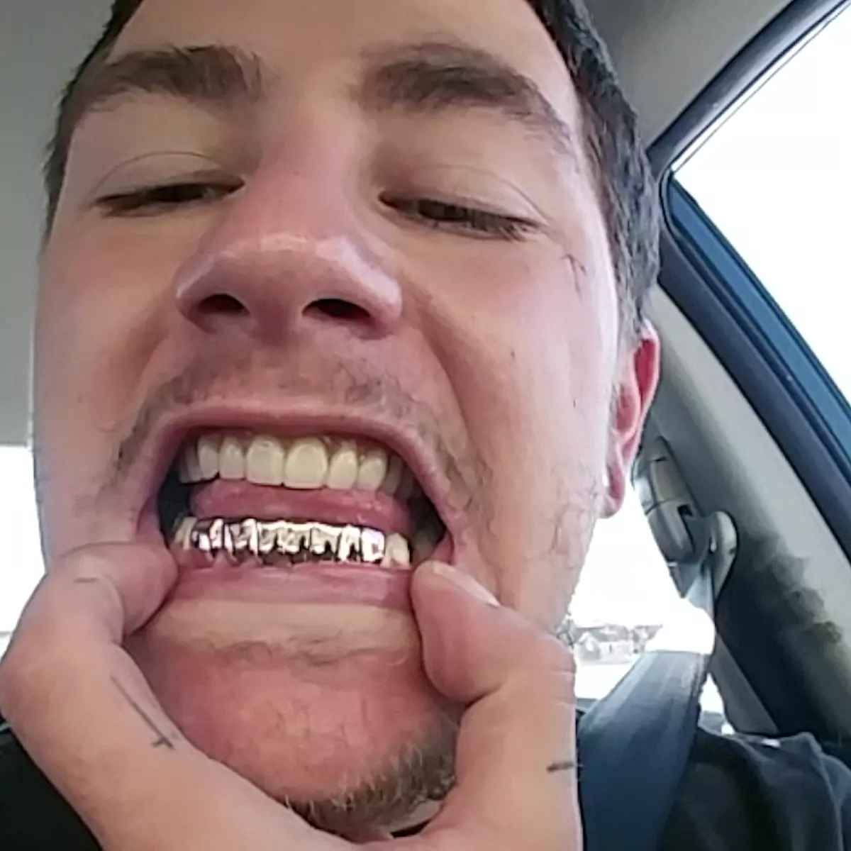 14k ros vergoldet beste Grillunterseite 6 Z hne vorgefertigte Z hne Hip Hop Gri