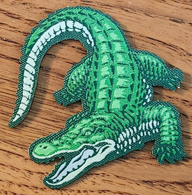 Green Alligator 2'' Iron-On Patch