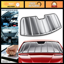 Custom Fit Windshield Sun Shade for Toyota Tacoma 2024-2026, Foldable 3-Layer Hi