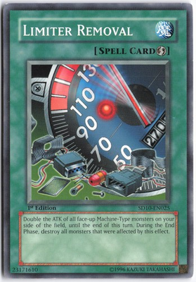 #ad Yugioh Limiter Removal SD10 EN025 1st Edition Structure Deck: Machine Re Vol $1.68