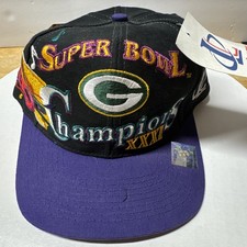 logo athletic SUPERBOWL XXXI CHAMPIONS GREEN BAY PACKERS snapback cap hat NEW