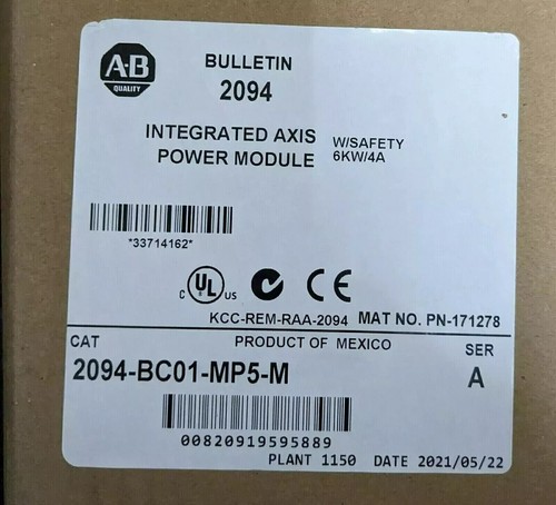 2094-BC01-MP5-M NEW 2094BC01MP5M Kinetix 6000 Servo Axis Power Module ...