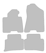 Fußmatten passend für Hyundai Tucson Typ TL, TLE (Baujahr 2015 - 2020), Deluxe g