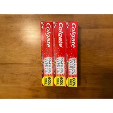 Colgate Sparkling White Cinnamint Anticavity Fluoride Toothpaste 4 oz 3 Pack
