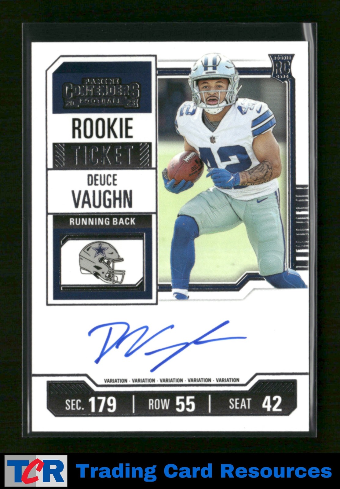 2023 Panini Contenders #108 Deuce Vaughn Auto