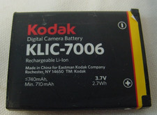 GENUINE KODAK DIGITAL CAMERA BATTERY KLIC-7006