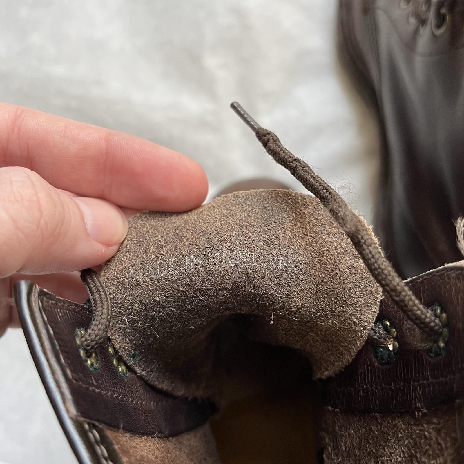 Doc Dr Martens 1460 Lace Up Boots Brown Leather 8-Eye UK 4 EnglandCombat READ thumbnail 19