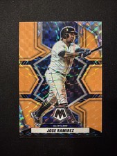 2022 Panini Mosaic Jose Ramirez #142 Orange Fluorescent Prizm /25 Mint HOF