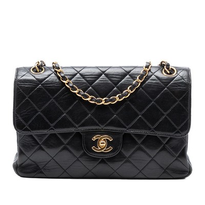 Chanel Medium Stepplammleder doppelseitig mit Klappe