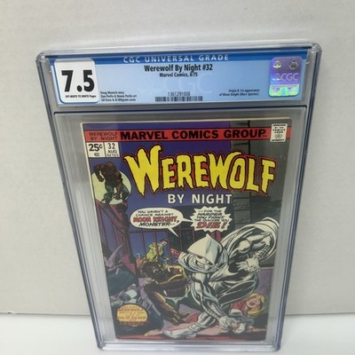 Werewolf by Night #32 (Marvel Comics CGC 7.5 Origin 1st Moon Knight    