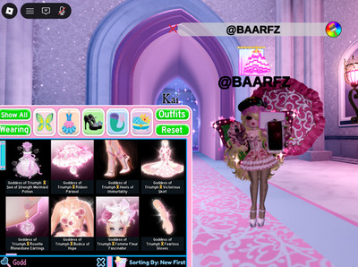 ROYALE HIGH SET | GODDESS OF TRIUMPH | NOT INCLUDING THE BACK BOW!!