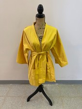 Japanese Yellow Kimono 100 Cotton Unbranded Made in Japan with Belt