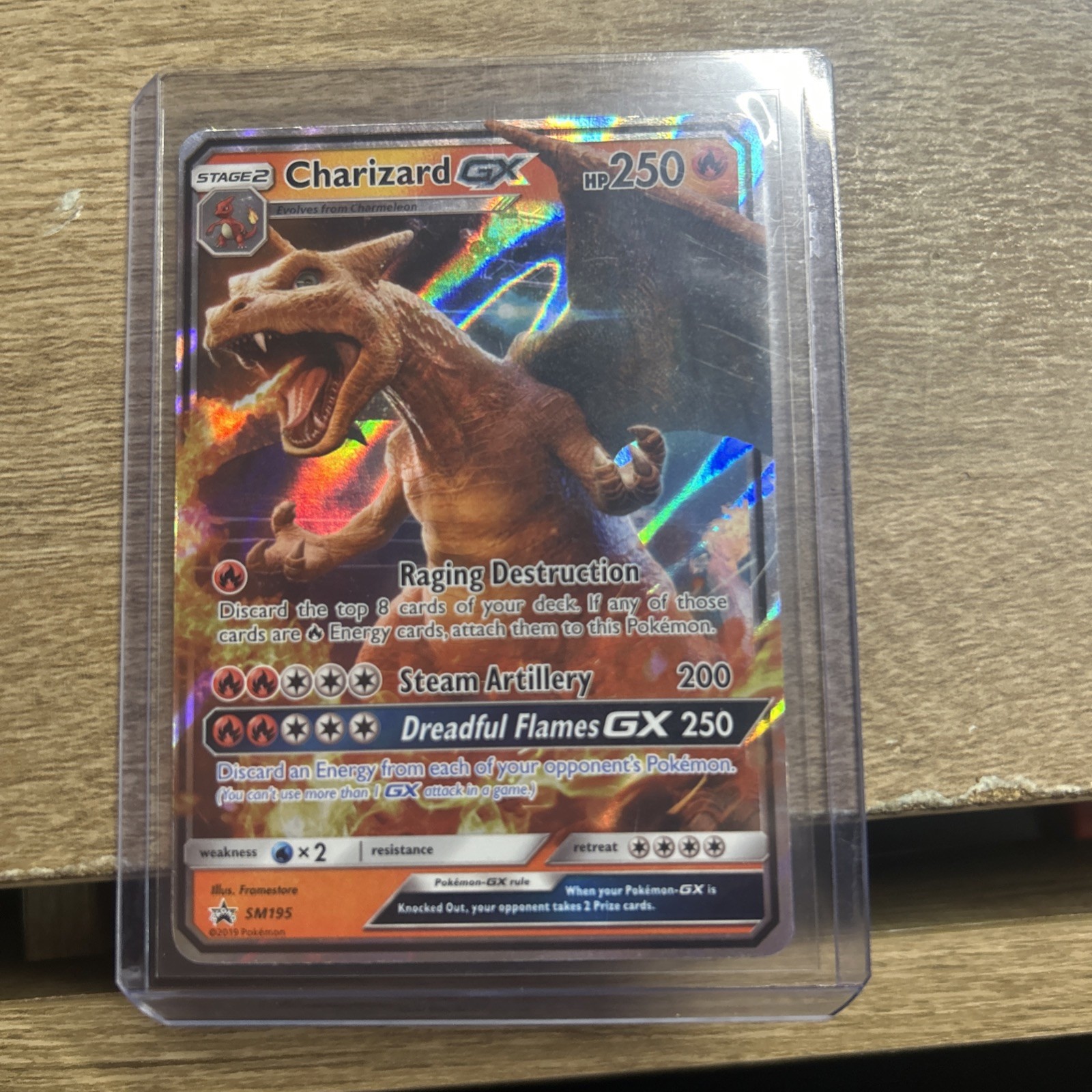 Charizard GX SM195 Pokemon Black Star Promo Holo Near Mint 2019
