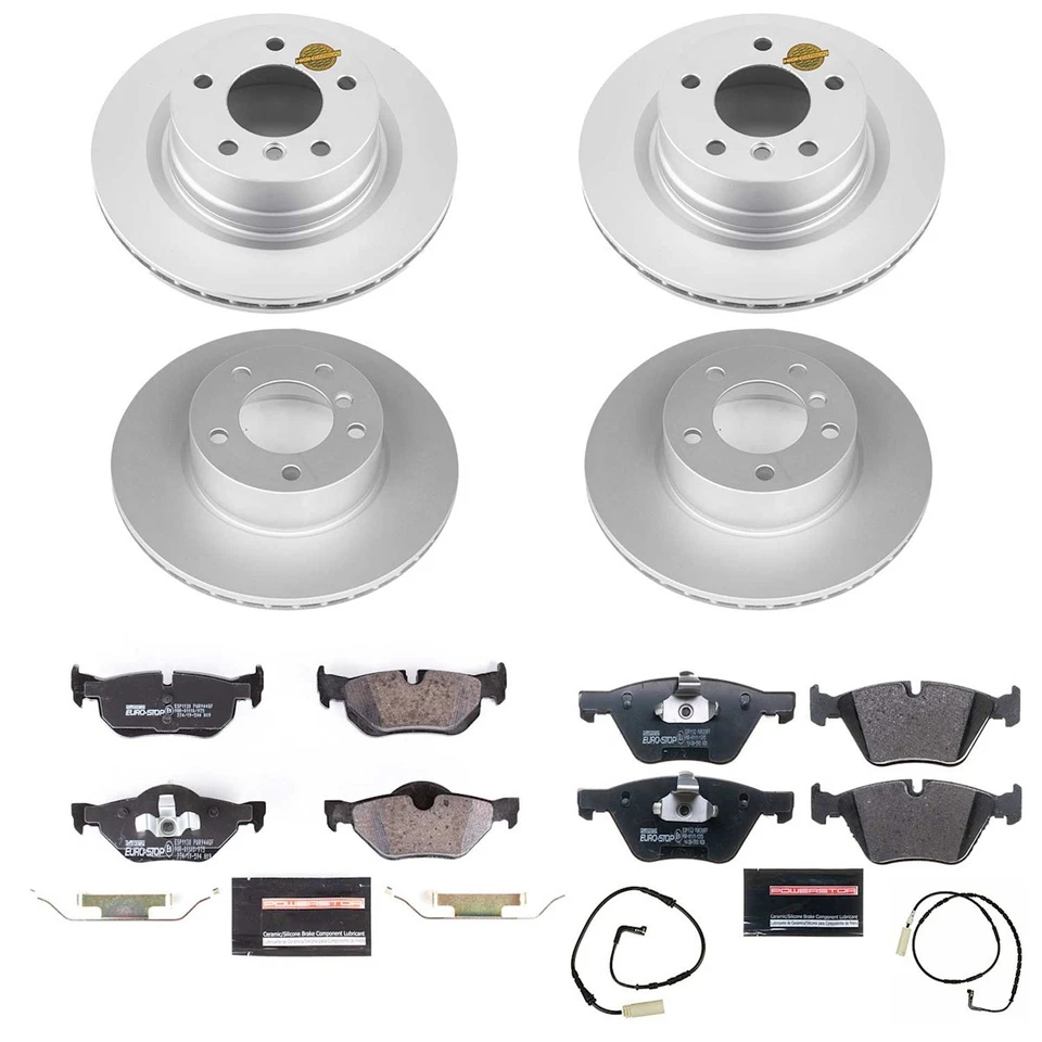 ESK5766 Powerstop 4-Wheel Set Brake Disc and Pad Kits Front & Rear for BMW 128i - Изображение 2 из 4
