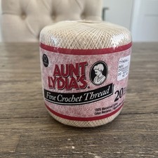 NEW Aunt Lydia's Fine Crochet Thread Size 20 Color NATURAL 400 yards