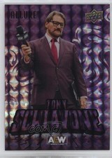 2024 Upper Deck Allure AEW SP Purple Diamond 4/10 Tony Schiavone #114 12i4