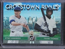 2022 Donruss #CR-RF Ryne Sandberg / Frank Thomas Crosstown Rivals