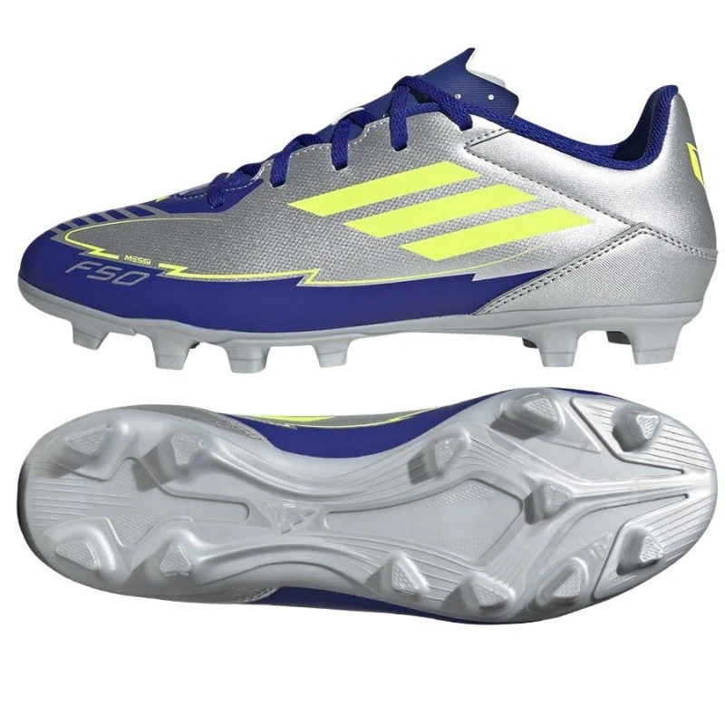 ADIDAS F50 Club FG Mg IH0916 SCARPE SILVER BLUE d'argento