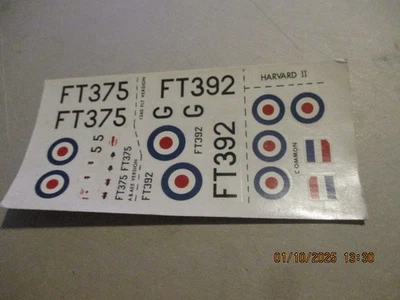 Décal 925 maquette 1/72e HARVARD II pour kit AIRFIX années 60/70 - Photo 1/2
