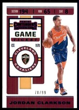 2019-20 Panini Contenders Game Ticket Blue Jordan Clarkson /99 Cleveland