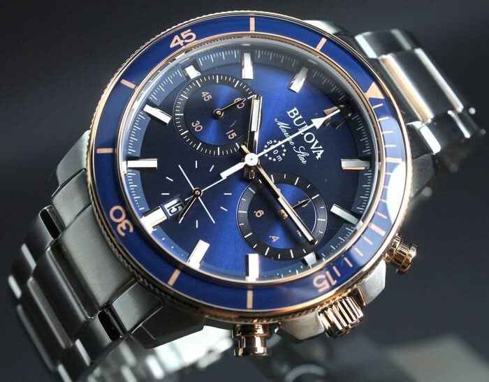 Bulova Marine Star Series C Chronograph 98B301 Gold-Tone Men's