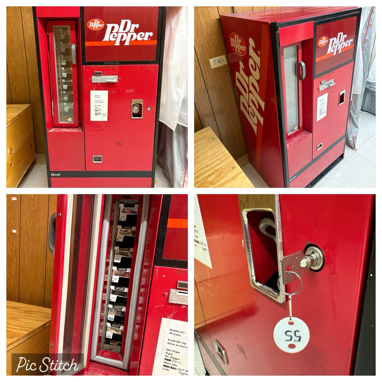 Vendo 01-0630ZG 115V Can Vending Machine w/ $1 Bill Acceptor Coin Changer