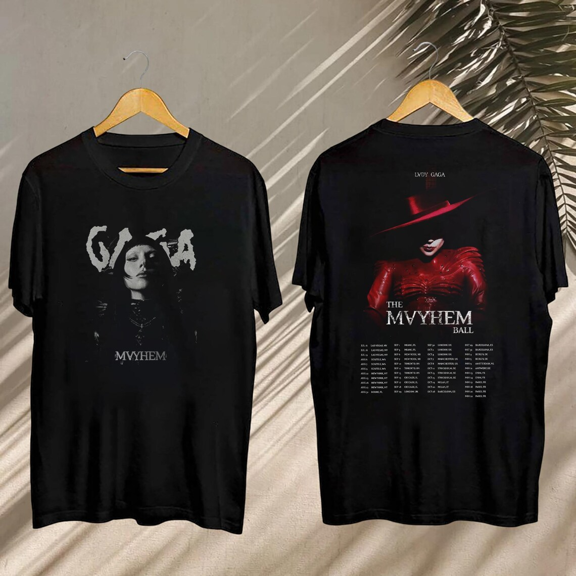 Limited Lady Gaga The Mayhem Ball Tour T-shirt, Gift for Woman and