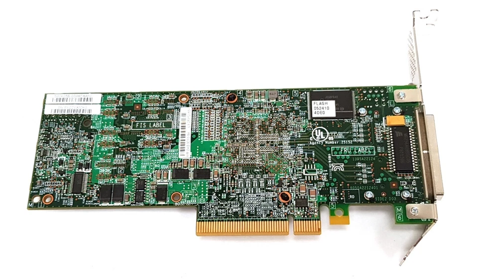 HP LSI Logic PCI-e Low Profile SAS RAID Controller L3-25152-56A 9280-8E - Image 2 of 4