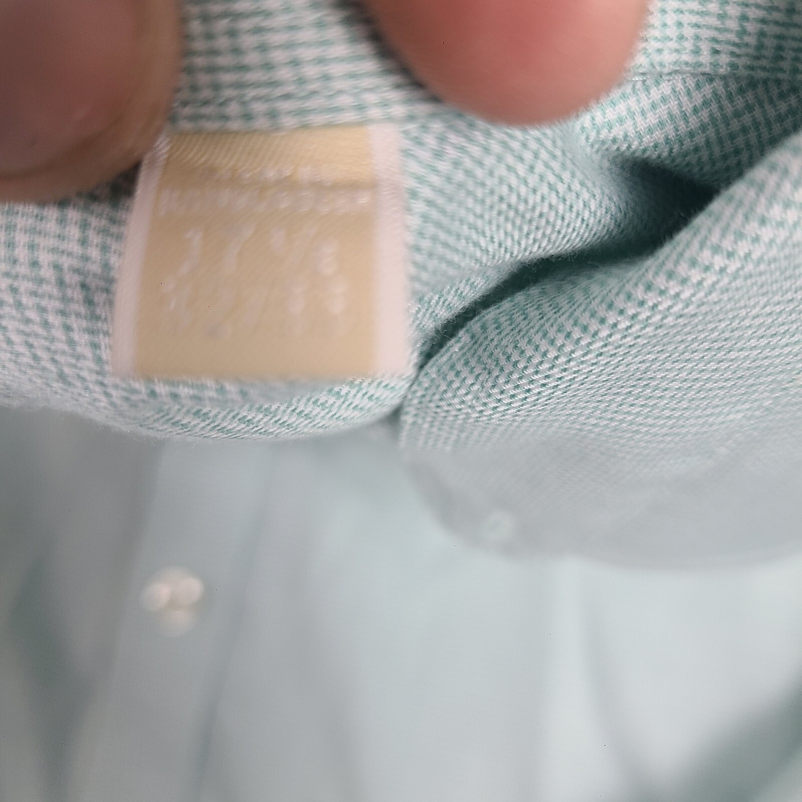 MICHAEL KORS Men's Regular Fit Dress Shirt 17 1/2 32/33 Green  Plaid thumbnail 3