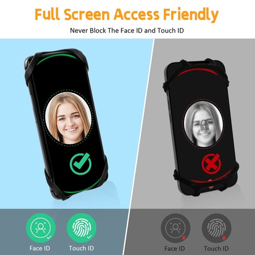 Support téléphone vélo Universel 360° Rotation Réglable Porte pour Guidons de... - Photo 4 sur 8
