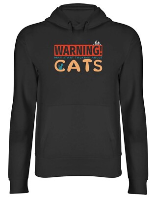 Warnung Katzen Hoodie Herren Damen Katzenliebhaber Kätzchen Dschungel Wildtiere Tier Top Geschenk