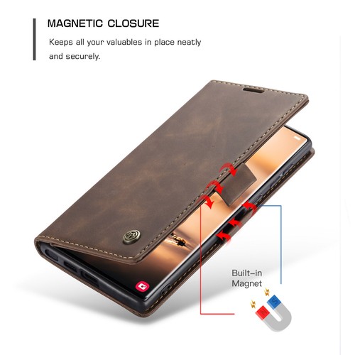 Estuche rígido billetera de cuero PU a prueba de golpes para Samsung S25Ultra S24 S23 S22 S21 - Imagen 35 de 44
