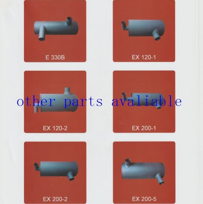 4256281 Muffler FITS FOR HITACHI EX220-2 EX220-3 EX220LC-3 Engine H07CT,NEW - Image 4 of 4