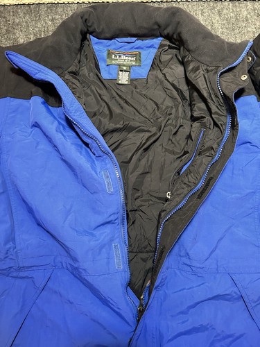 Chaqueta De Colección LL Bean Thinsulate 3M Azul Negra Para Hombre XL - Imagen 5 de 9