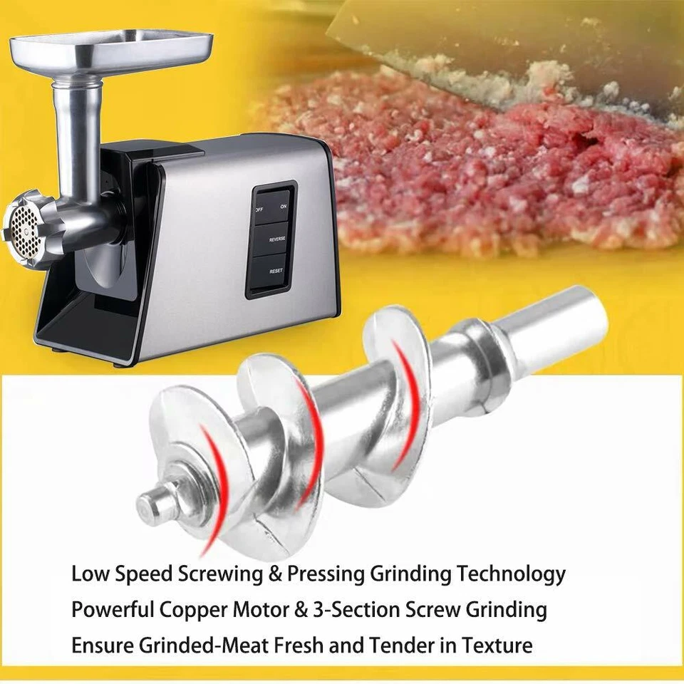 Maquina Para Moler Y Cortar Carne Molino Cortador Inoxidable Eléctrico De Acer - Image 3 of 4