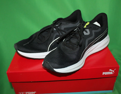 Puma Twitch Runner Black With White Sneakers Size 10 Men's 37628901