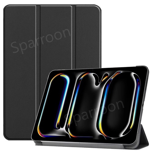 For 2024 iPad Air 11" 13" iPad Pro 11" 13" Slim Leather Stand Smart Case Cover - Picture 3 of 83