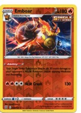 Pokemon Card EMBOAR Rare Reverse Holo 025/163 BATTLE STYLES NM/M