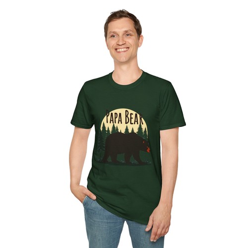 Papa Bär rustikal T-Shirt, perfekt für Vatertag, Papa, Geschenk - Bild 10 von 24