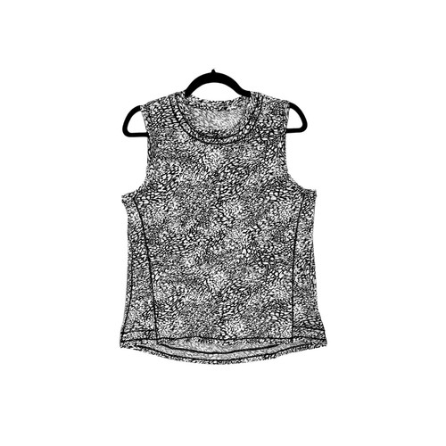 Athleta Tank Women's Size Small Black White Pacifica Illume UPF Relaxed Fit Top - Picture 2 of 6