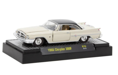 M2 Machines 1/64 1966 CHRYSLER 300F SRT Diecast Model Car -WHITE