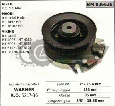 GREENSTAR Elektromagnetische Kupplung - Passend Für AL-KO, STIHL, VIKING Rasenmäher