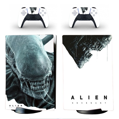 Horror Alien Skin Decals pour PS5 Standard Disc Digital PS5 Pro Digital Console - Photo 2/6