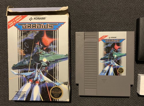 1986 Konami Nintendo Entertainment System NES Gradius In Box No Manual *TESTED* - Picture 2 of 22