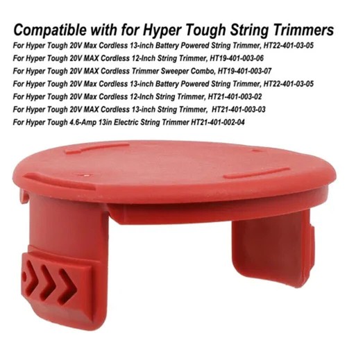 2PC Red Grass Eater Spool Cap Cover For Hyper Tough Trimmer HT19-401-003-06 HOT - Picture 9 of 21