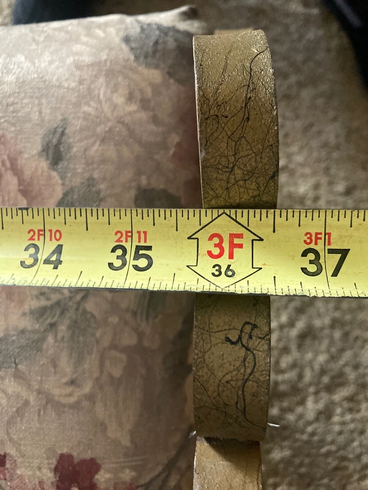 Винтажная золотая плоская железная скамья для зала или спальни Hollywood Regency 36 дюймов W - Изображение 4 из 4