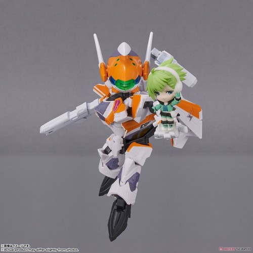 BANDAI TINY SESSION MACROSS VF-31E SIEGFRIED (CHUCK MUSTANG) CON MERODEADOR REINA - Imagen 2 de 12