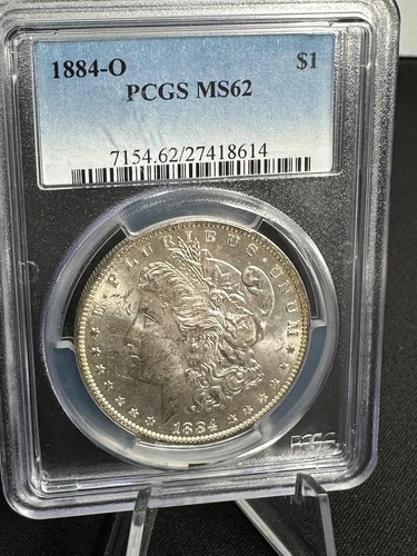 BU 1884-O Morgan Silver Dollar PCGS MS62 Nice Coin! + Unique Toning!++ WoW!