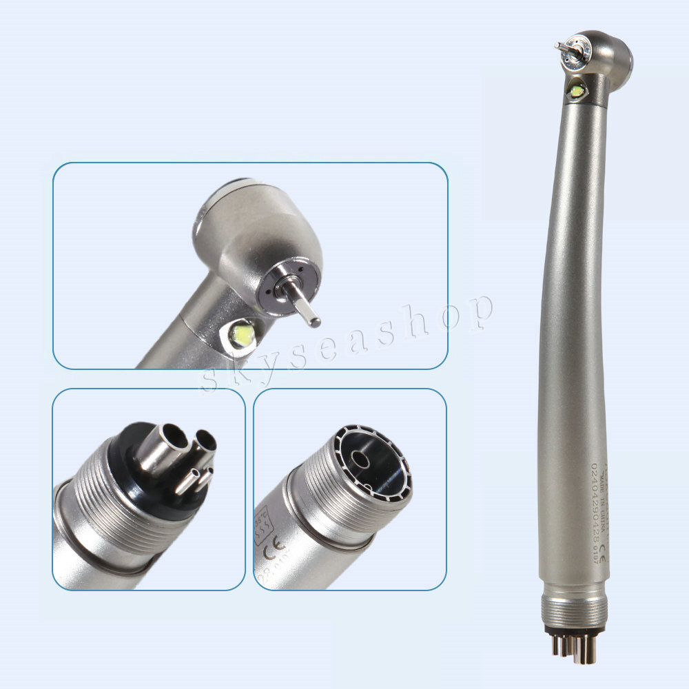 KAV Style Dental Fiber Optic High Speed Turbine Handpiece LED E-generator 4Hole
