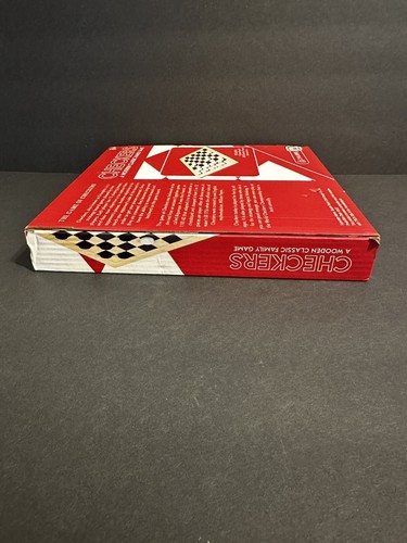 Checkers - Wooden Classic Family Game - Brand New - Picture 3 of 7
